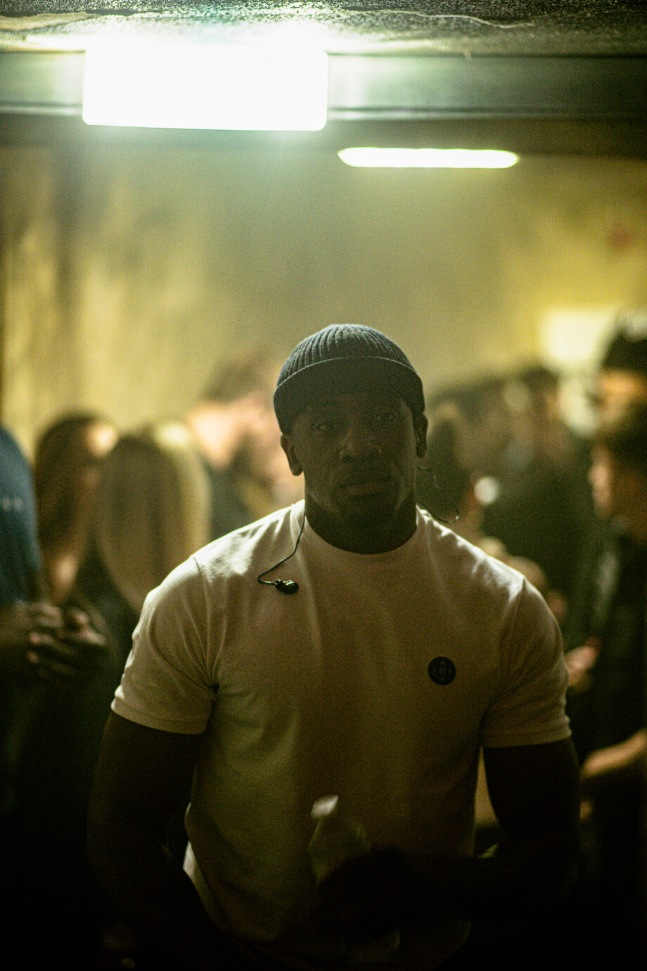 Bugzy Malone backstage, preparing to perform at Beat The System.